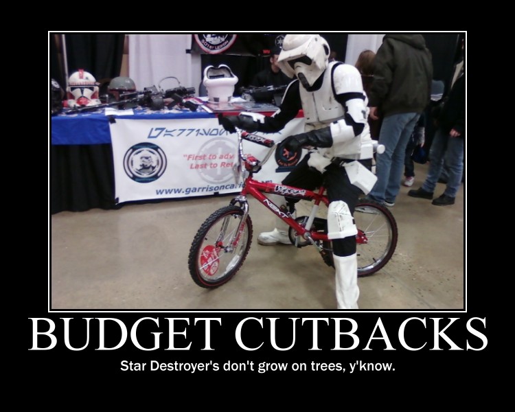 Star Wars Demotivational Poster: Budget Cutbacks